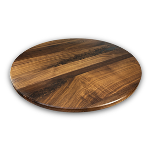 Walnut Face Grain (Wide Plank) Round Wood Tabletops