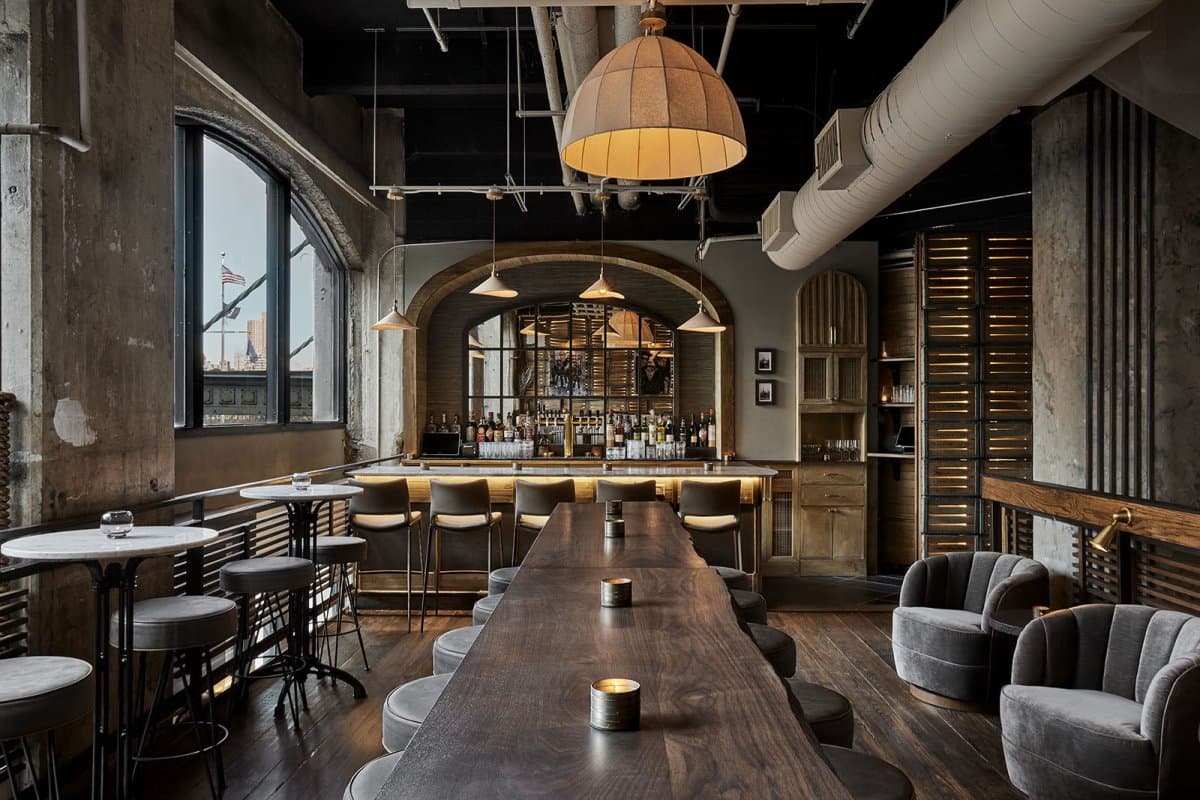 Case Study: Custom Live Edge Table Tops and Walnut Woodwork for a Dumbo, Brooklyn Restaurant