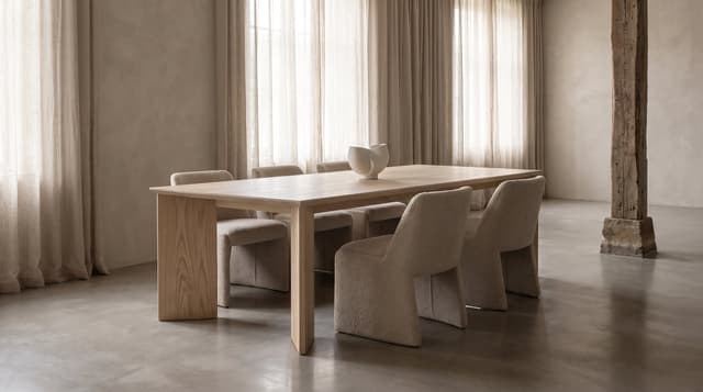 Ash dining table — the Kouper Dining Table
