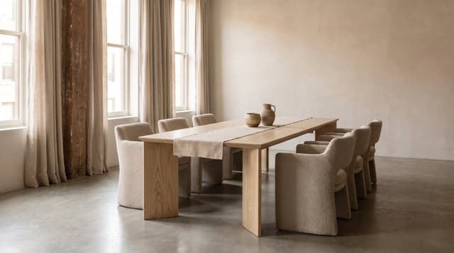 Ash dining table — the Kouper Dining Table