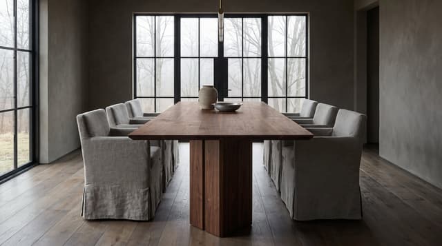 Walnut dining table — the Vekt Dining Table