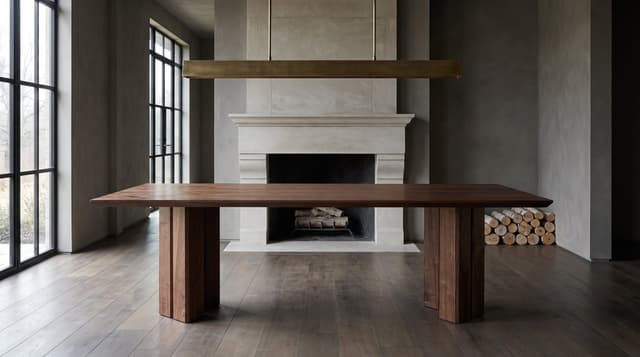 Walnut dining table — the Vekt Dining Table