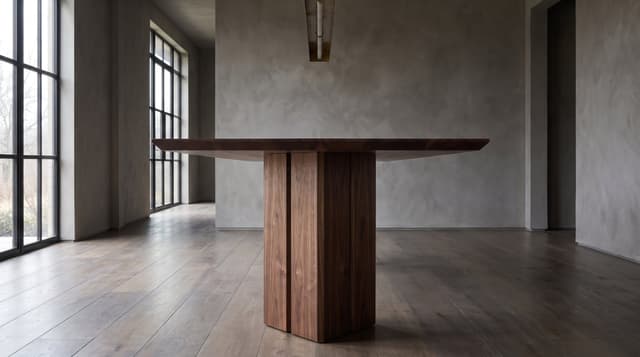 Walnut dining table — the Vekt Dining Table