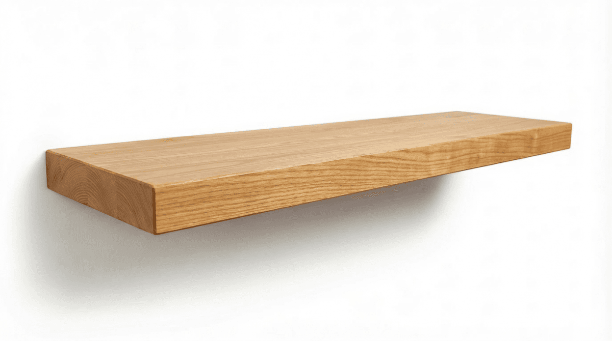 Ash Wood Floating Shelves