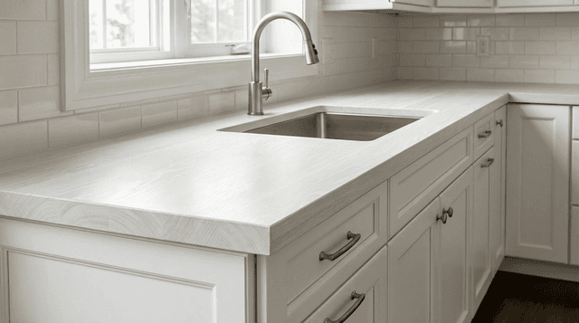 Arctic Oak countertop in use