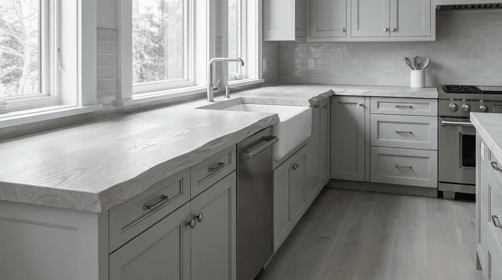 Arctic Oak Live Edge Countertops
