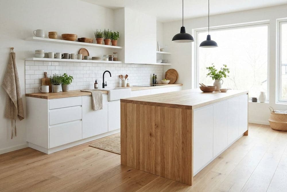 Ash Face Grain Wood Countertops
