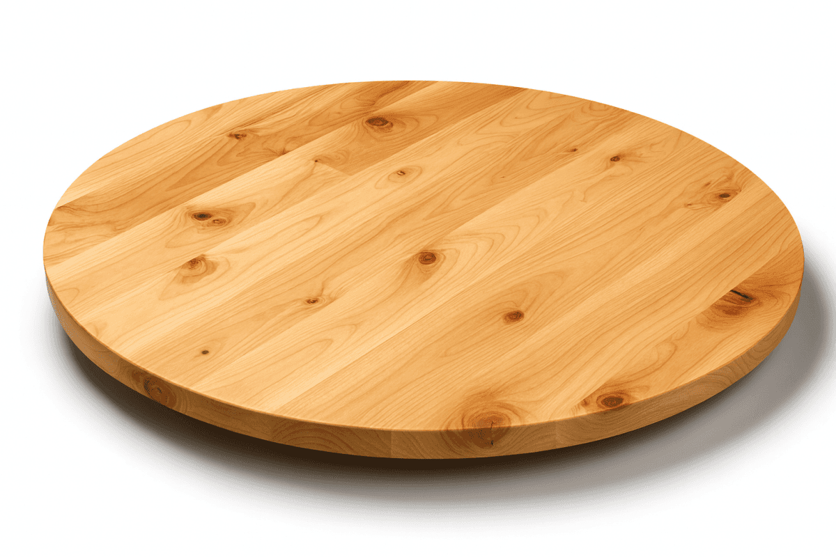 Knotty Alder Round Face Grain Wood Tabletops