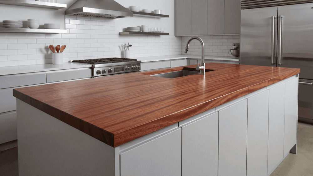 Mahogany Face Grain Wood Countertops