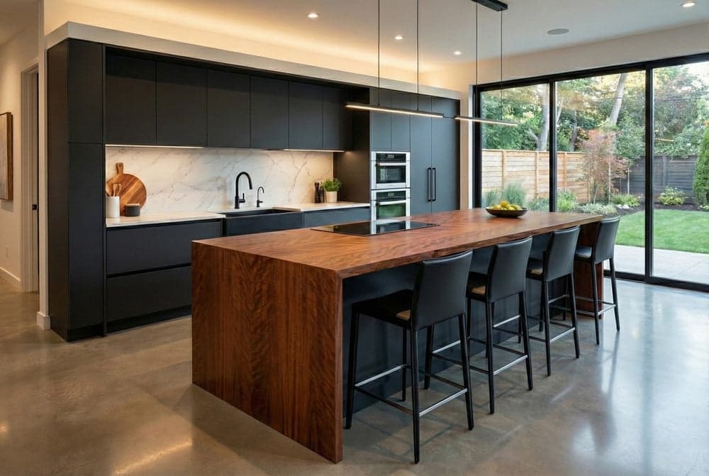 Mahogany Face Grain Wood Countertops