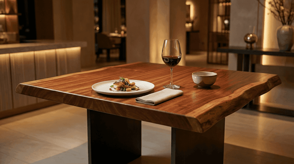 Mahogany Live Edge Tabletops
