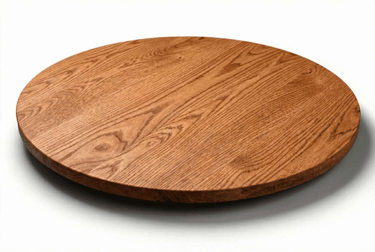 Red Oak Round Face Grain Wood Tabletops
