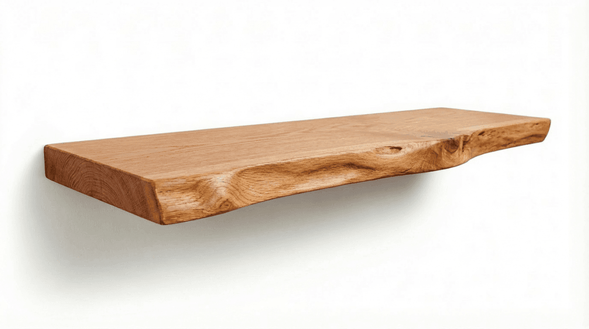 Red Oak Live Edge Floating Shelves