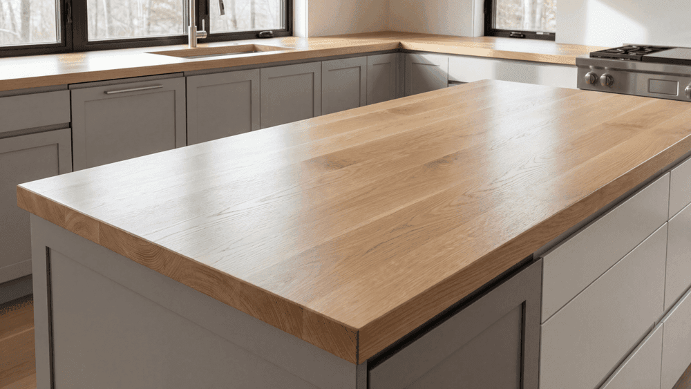 White Oak Face Grain Wood Countertops