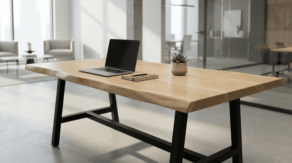 White Oak Live Edge Wood Tabletops