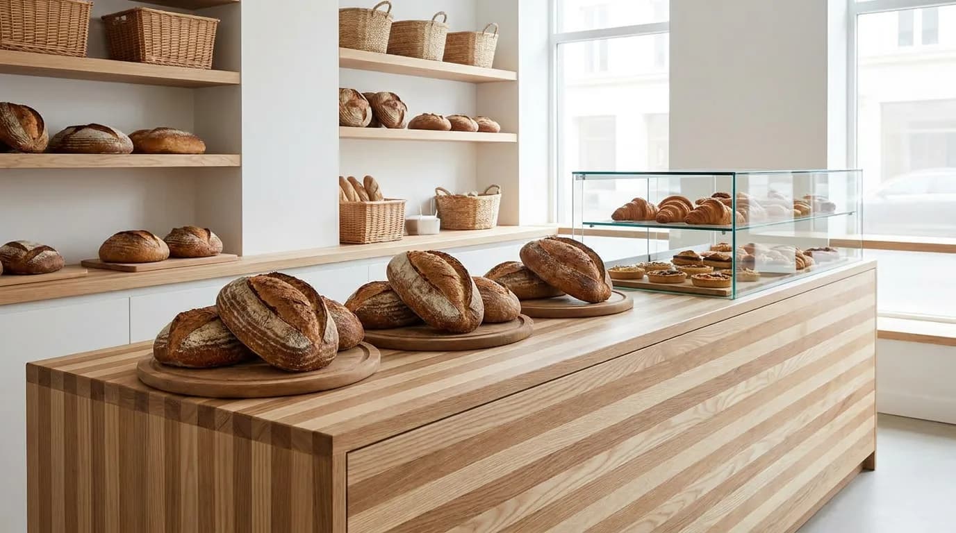 Ash + White Oak Edge Grain Countertops