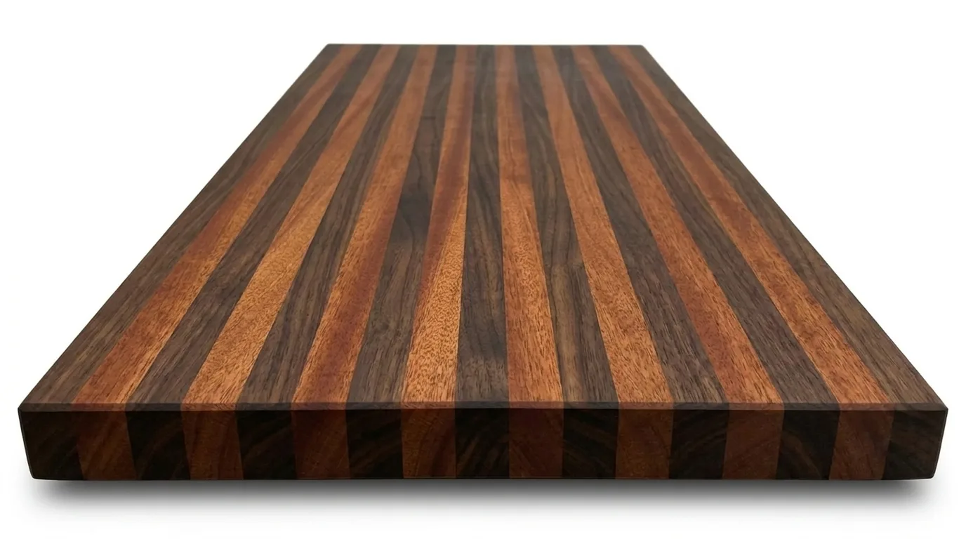 Mahogany + Walnut Edge Grain Countertops