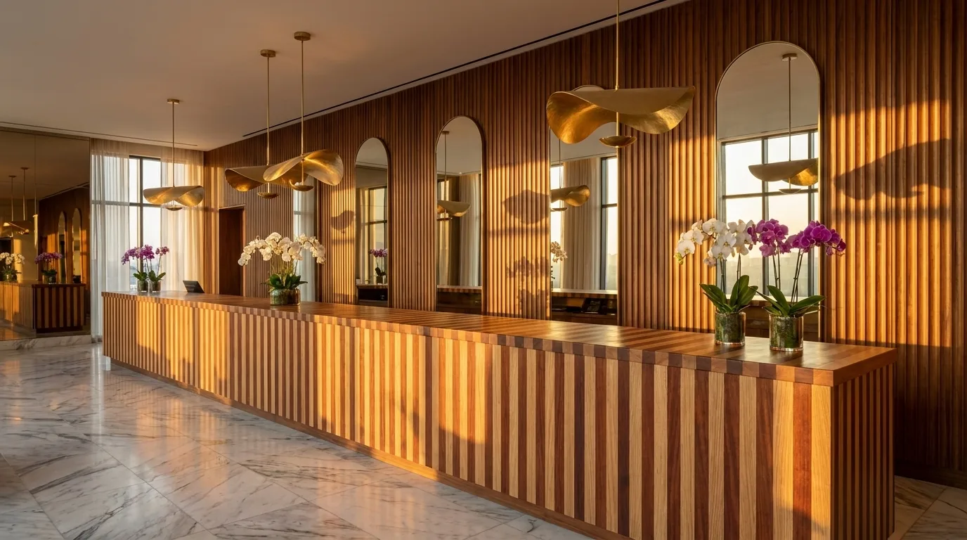 Mahogany + White Oak Edge Grain Countertops