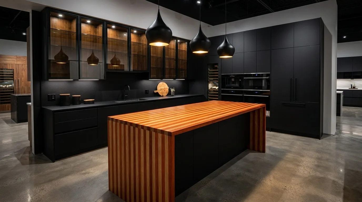 Padauk + White Oak Edge Grain Countertops