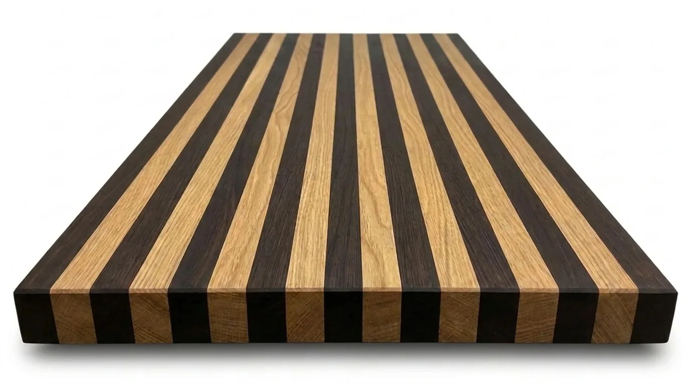 Walnut + White Oak Edge Grain Countertops