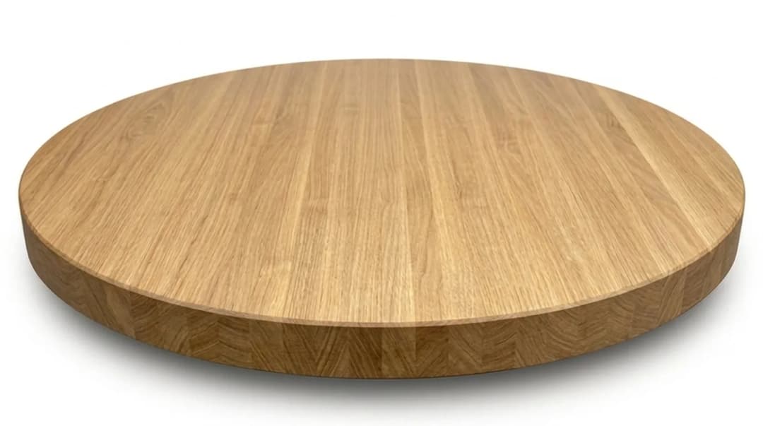 White Oak round tabletop