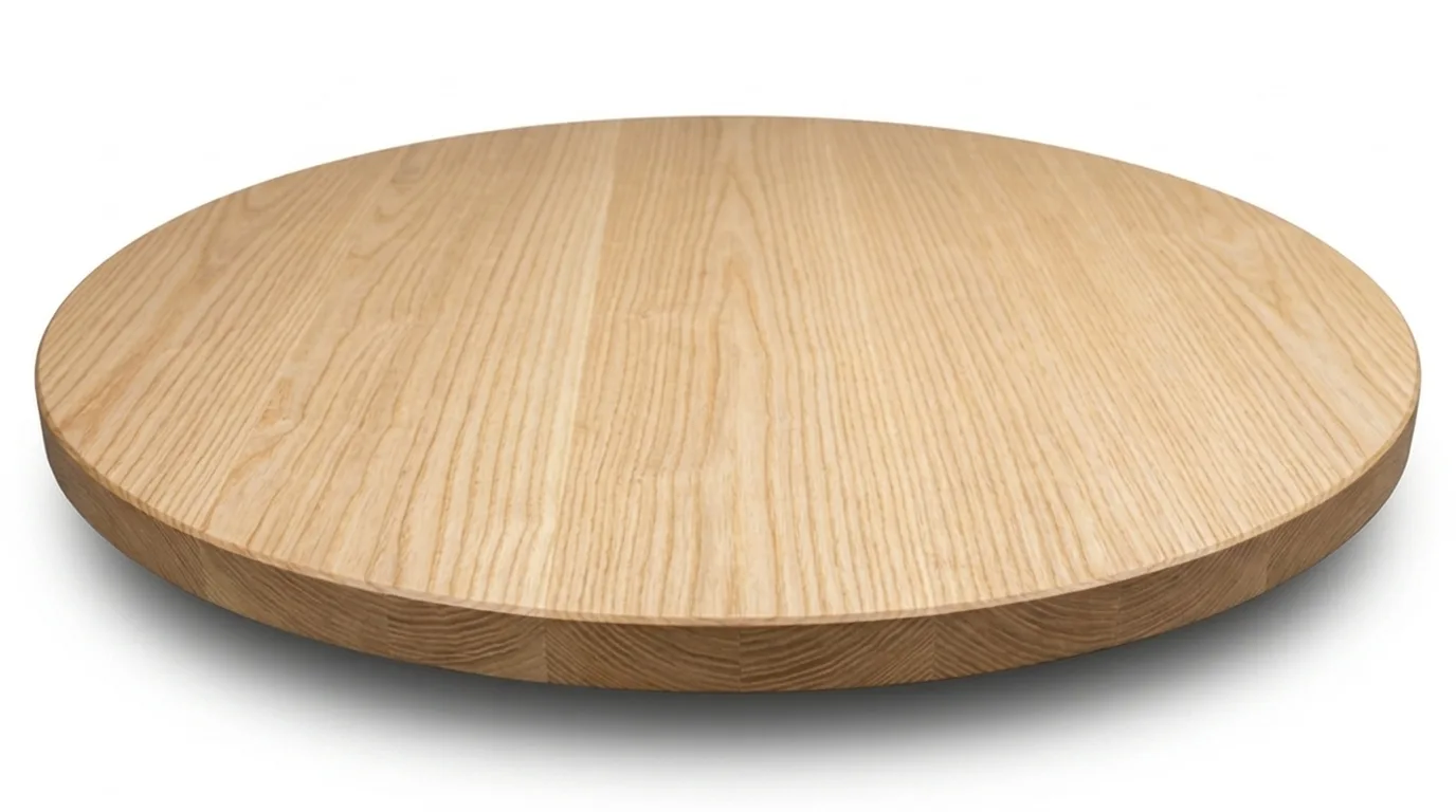 Ash Round Face Grain Wood Tabletops