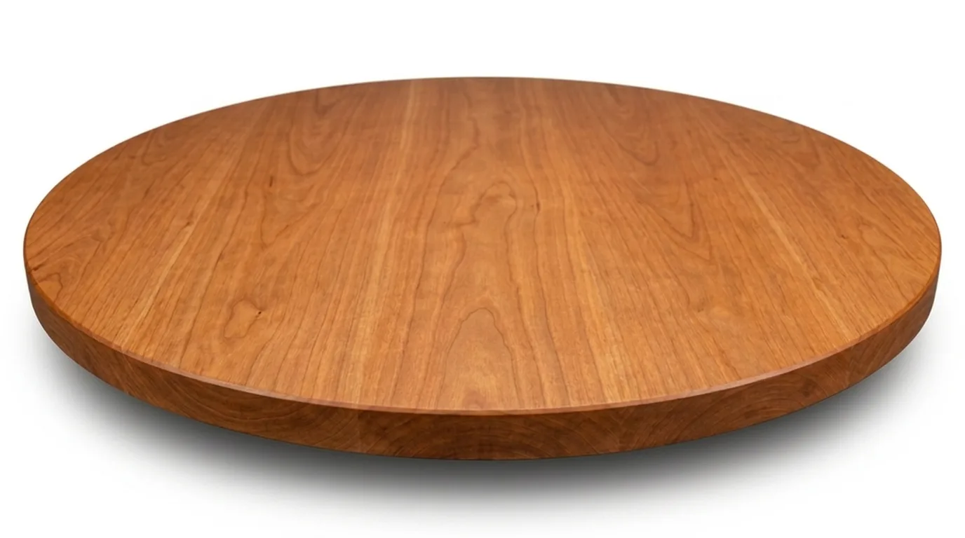 Cherry Round Face Grain Wood Tabletops