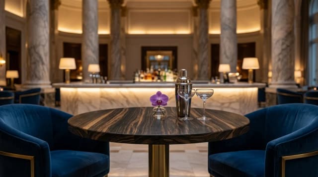 Macassar Ebony round tabletop in use