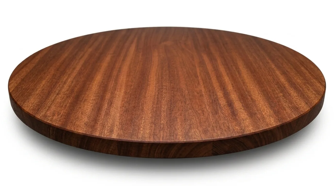 Mahogany Round Face Grain Wood Tabletops