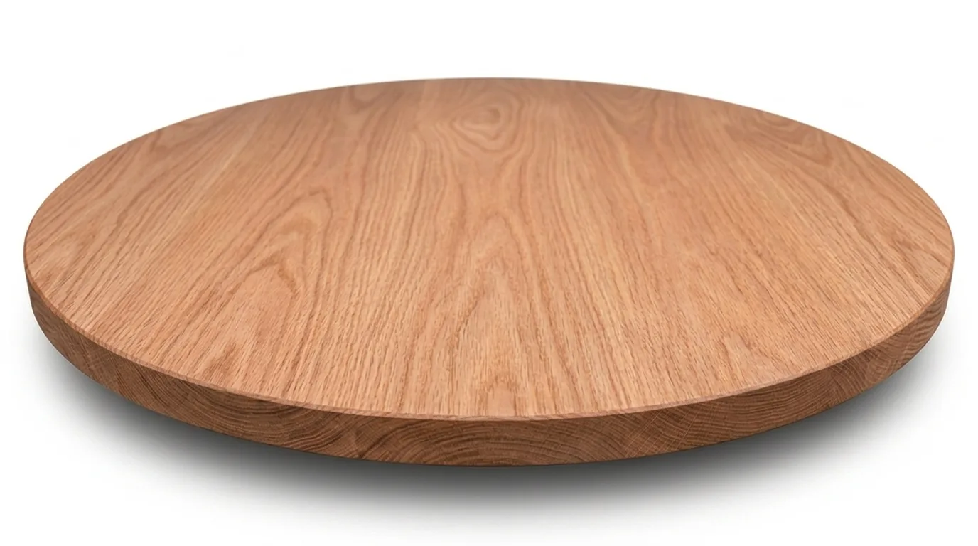 Red Oak Round Face Grain Wood Tabletops