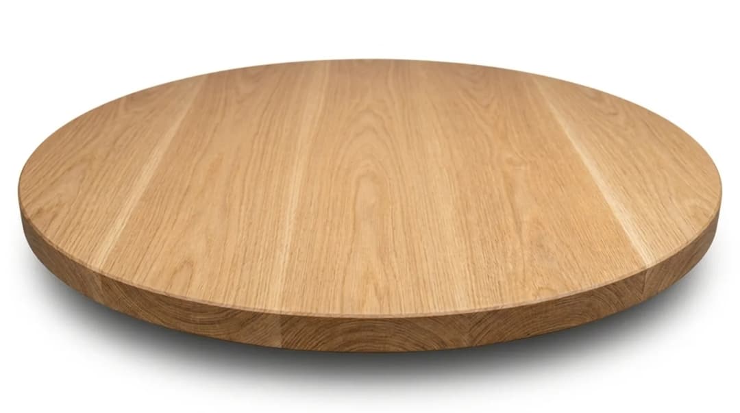White Oak round tabletop