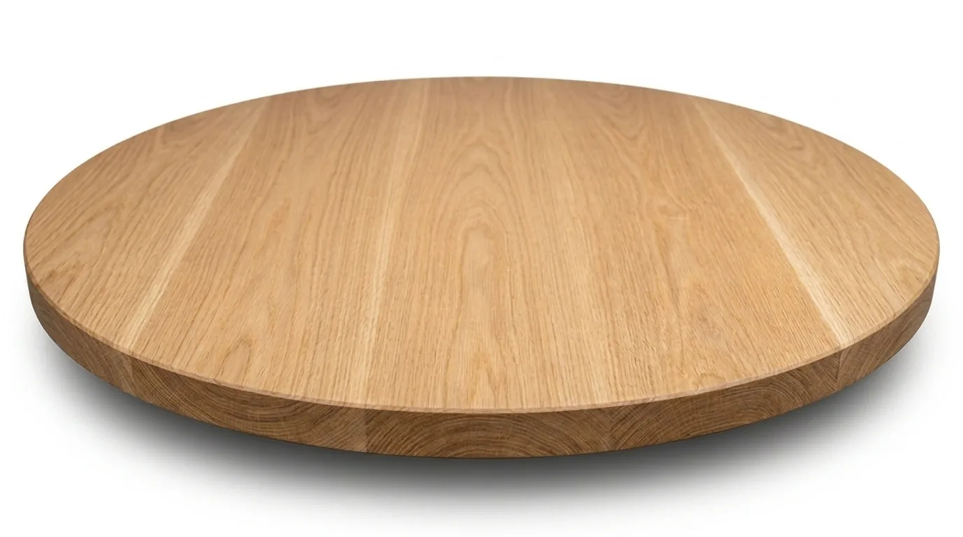 White Oak Round Face Grain Wood Tabletops