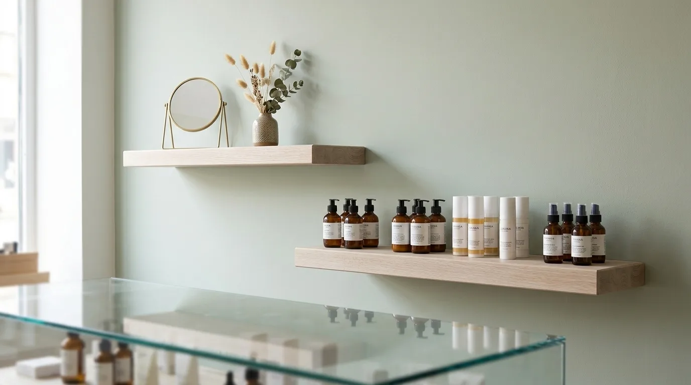 Arctic Oak Wood Floating Shelves