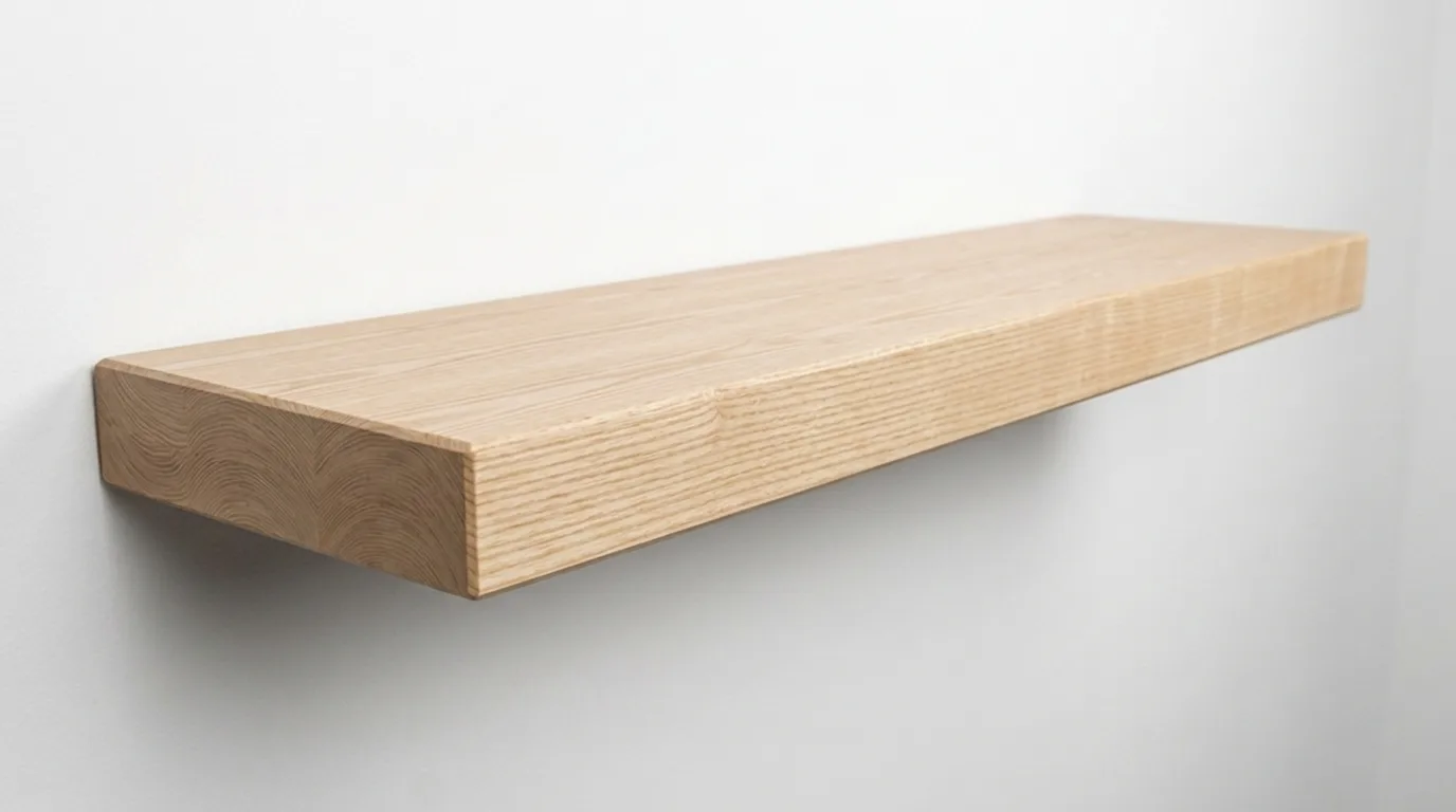 Ash Wood Floating Shelves