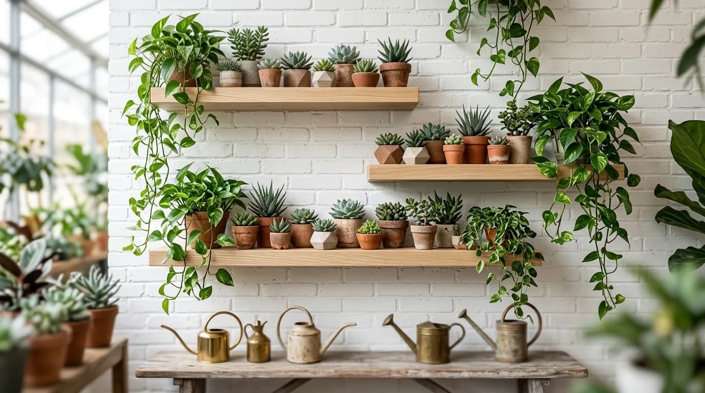 Ash Wood Floating Shelves