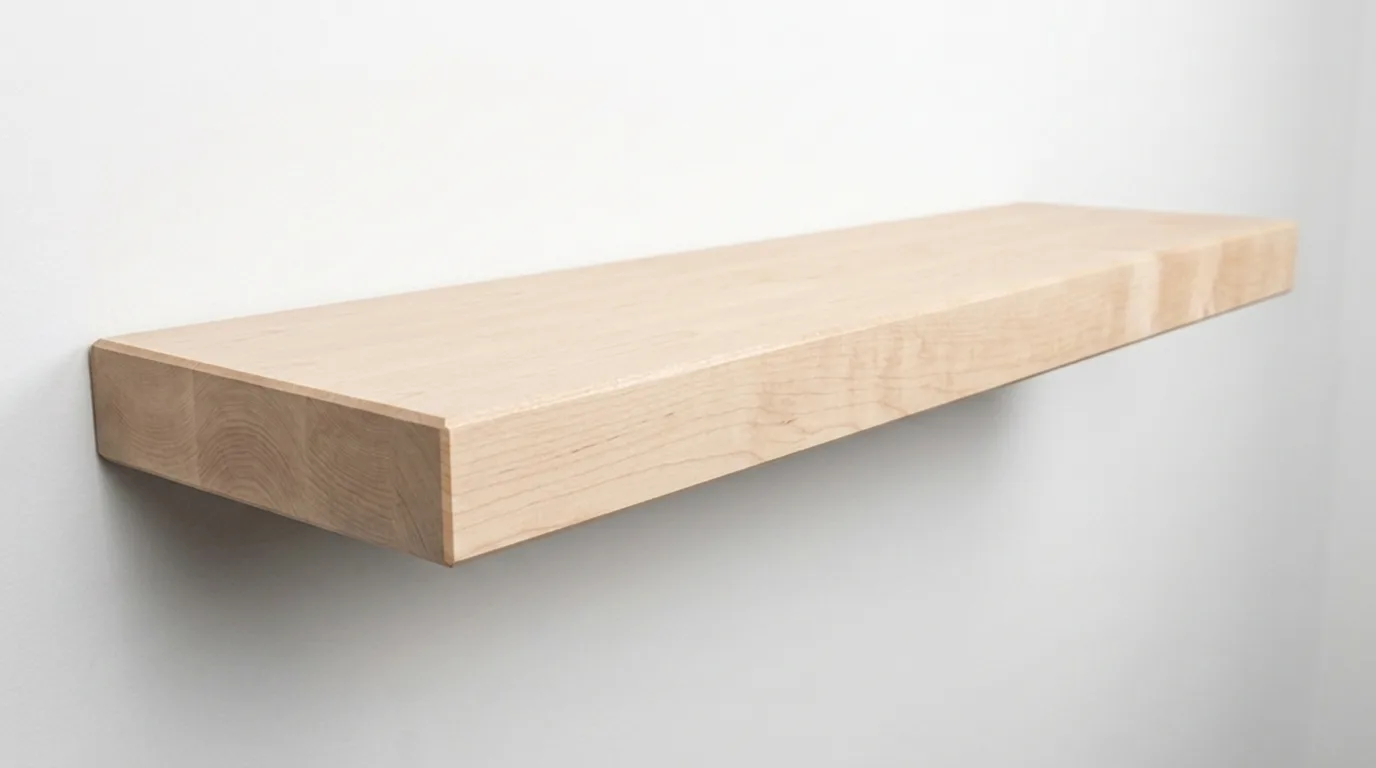 Maple Wood Floating Shelves