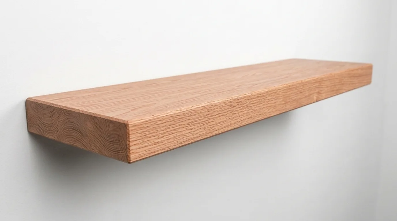 Red Oak Wood Floating Shelves