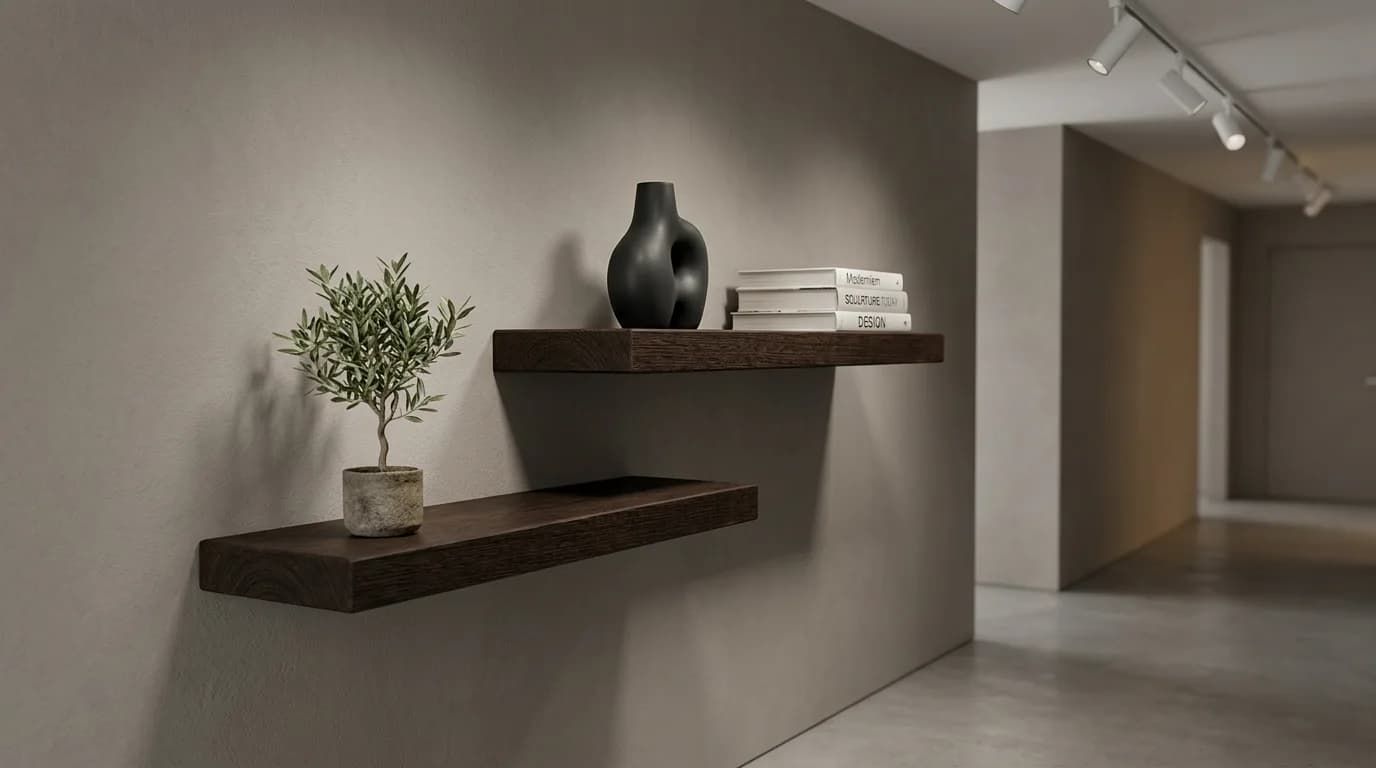 How Thick Does a Floating Wood Shelf Need to Be to Hold Weight Without Sagging?