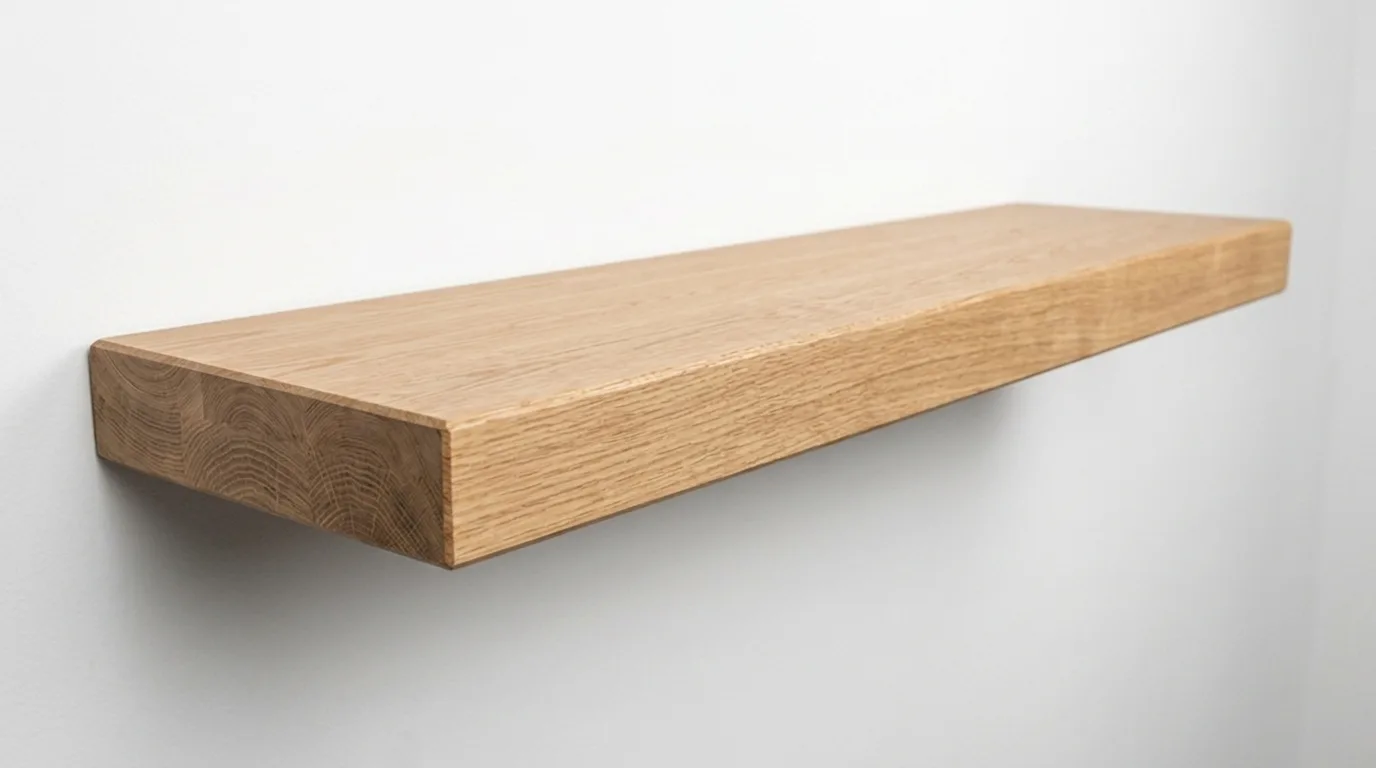 White Oak Wood Floating Shelves
