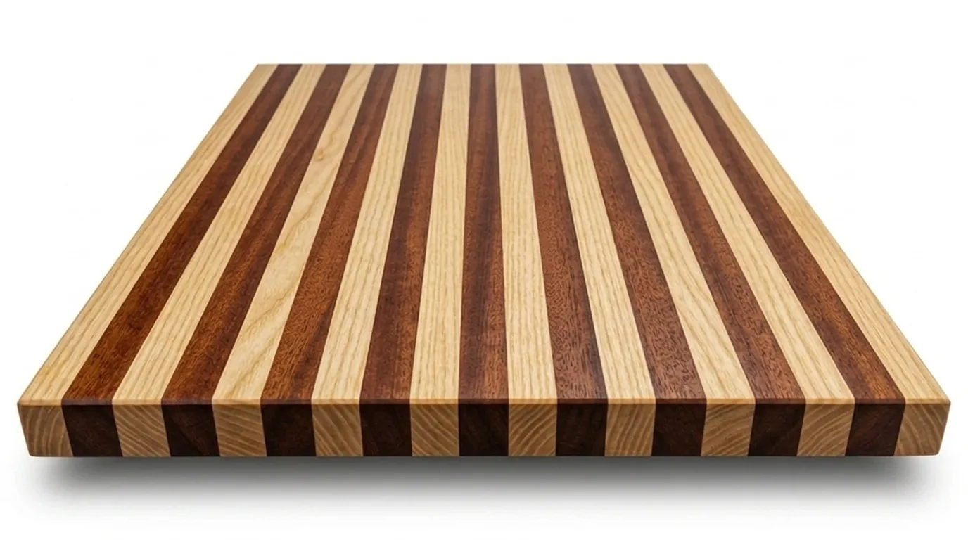 Ash + Mahogany Edge Grain Table Tops