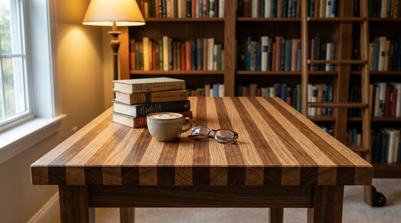 Cherry + Red Oak Edge Grain Table Tops