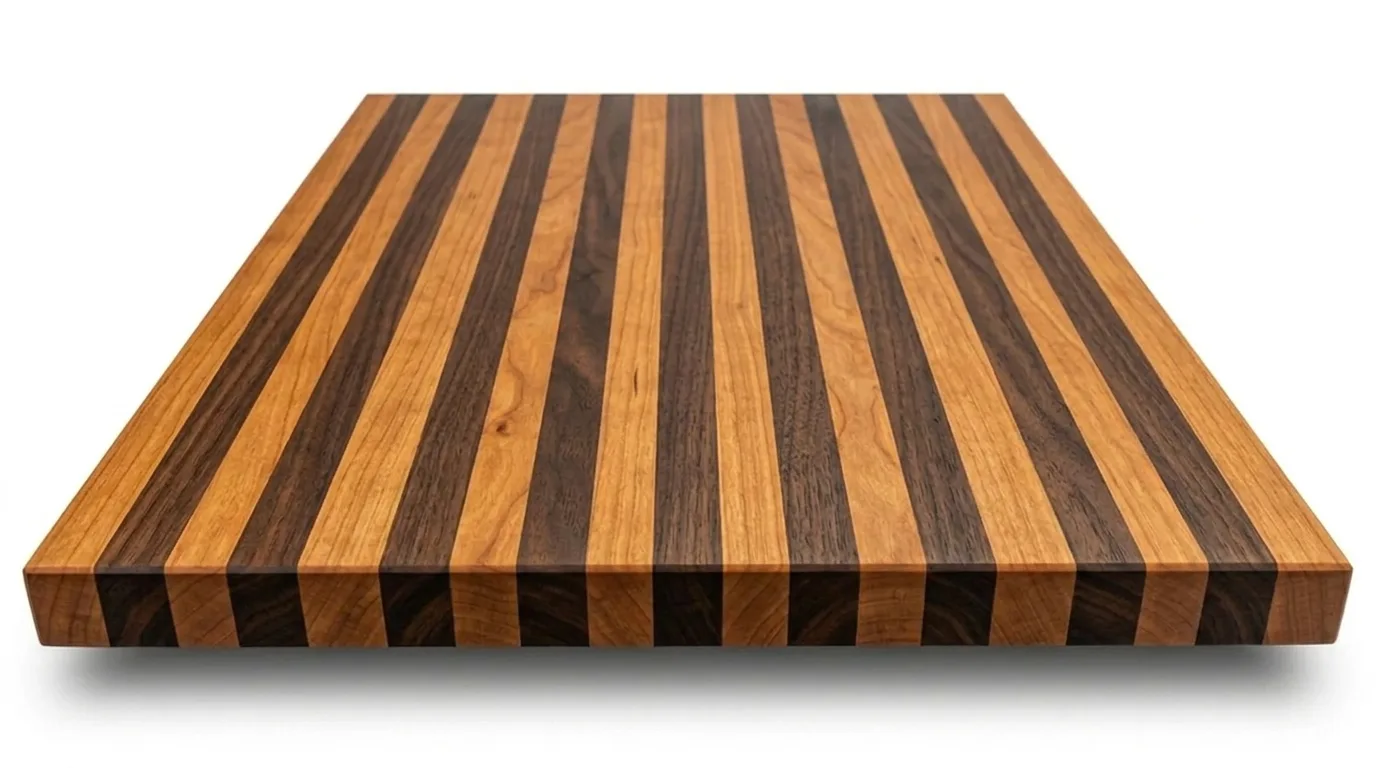 Cherry + Walnut Edge Grain Table Tops