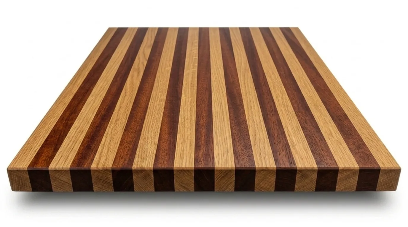 Mahogany + White Oak Edge Grain Table Tops