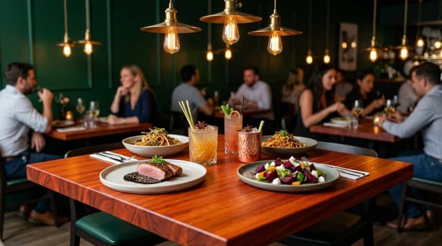 Padauk tabletop in use