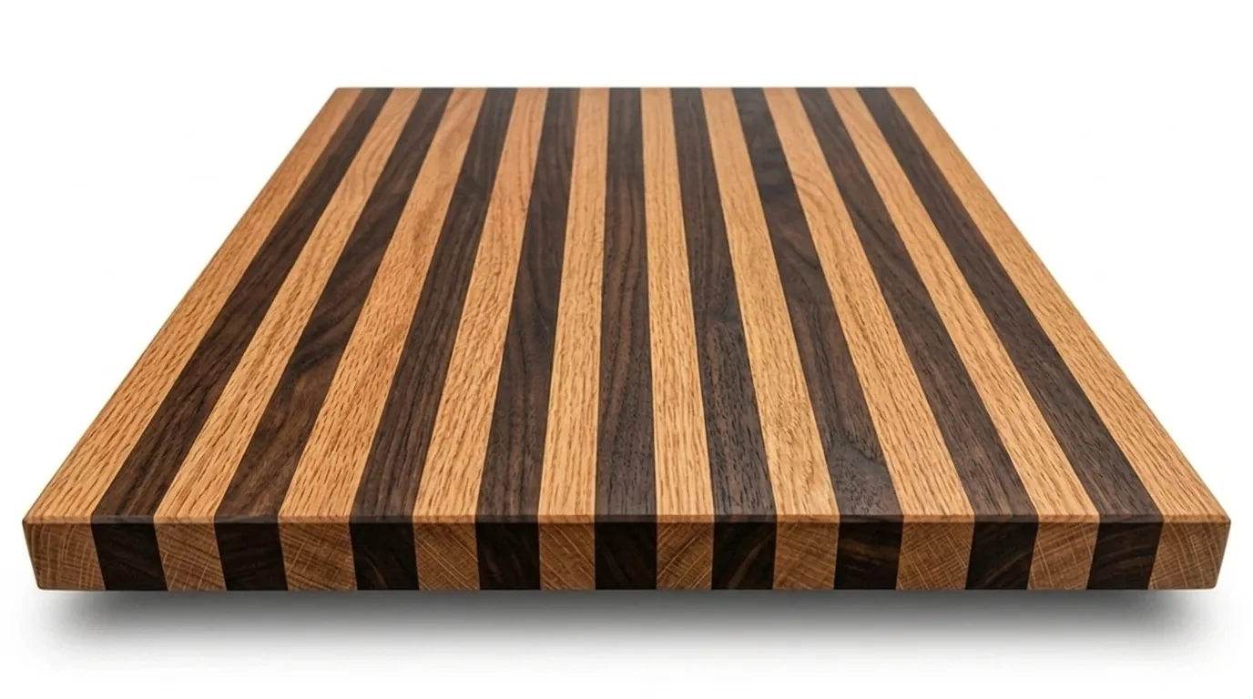 Red Oak + Walnut Edge Grain Table Tops