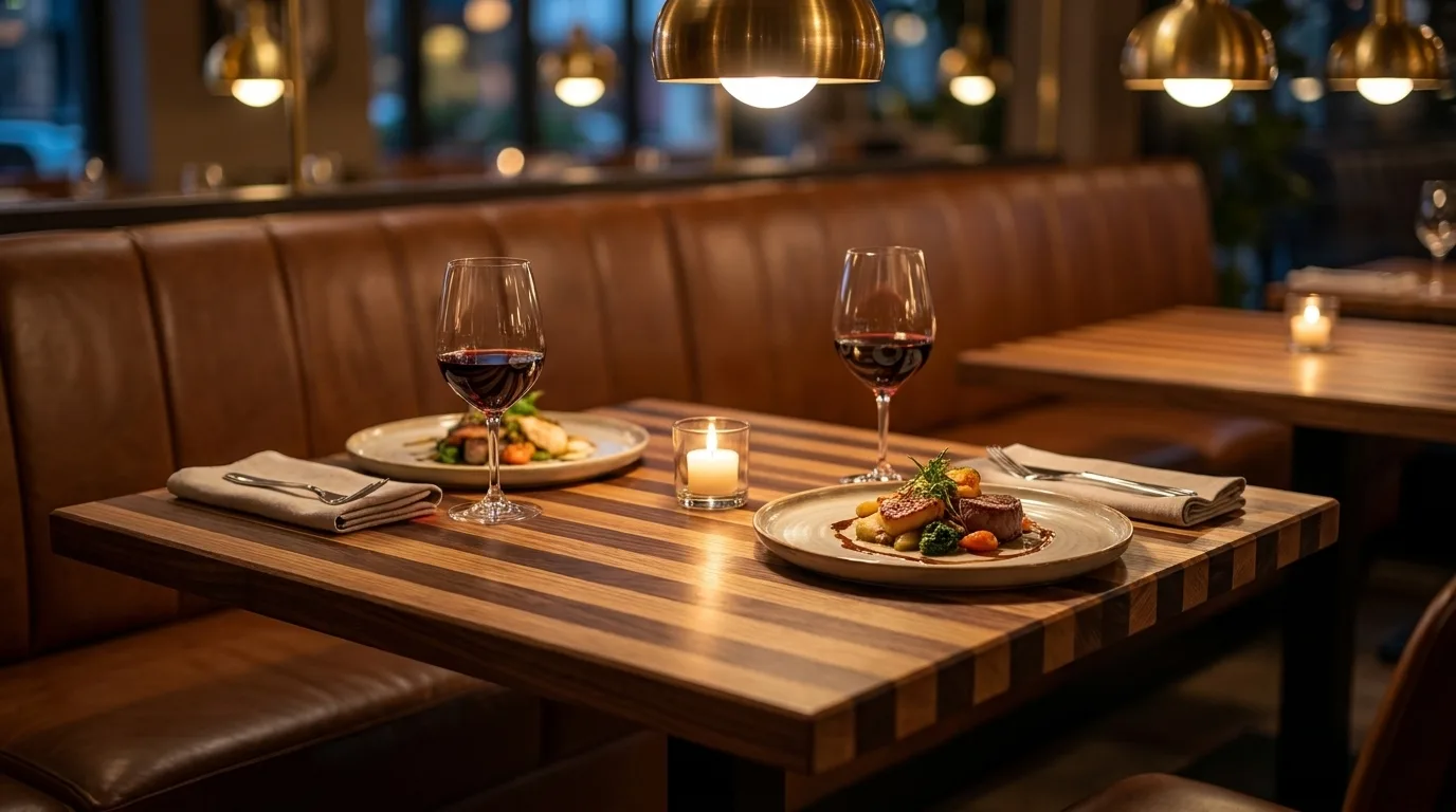 Walnut + White Oak Edge Grain Table Tops