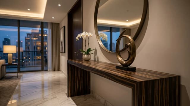 Macassar Ebony tabletop in use