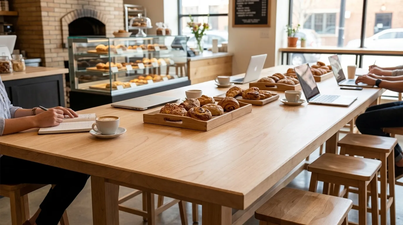 Maple Face Grain Wood Tabletops