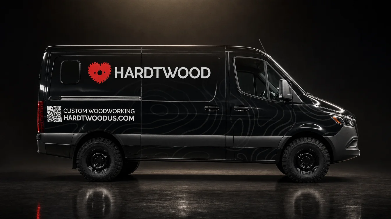 The Hardtwood delivery van