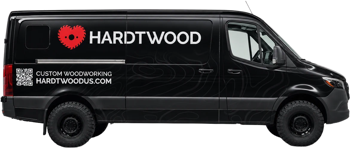 Hardtwood white-glove delivery van